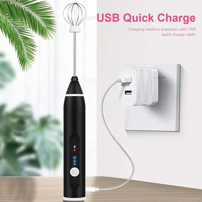 أداة كهربائية محمولة لخفق اللبن، ميكسر قابلة لإعادة الشحن